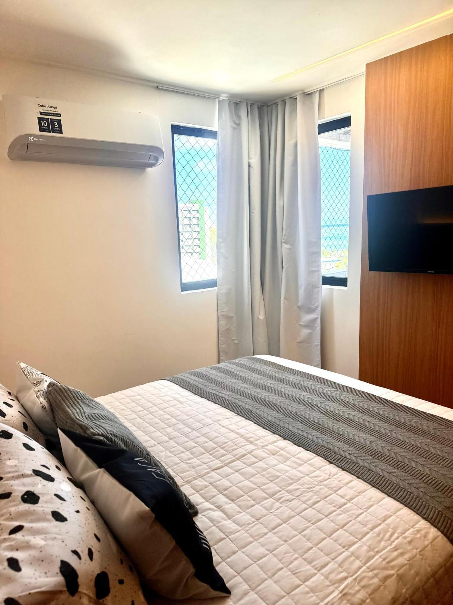 MaceióFlat Beira-Mar, Novo!アパートメント エクステリア 写真
